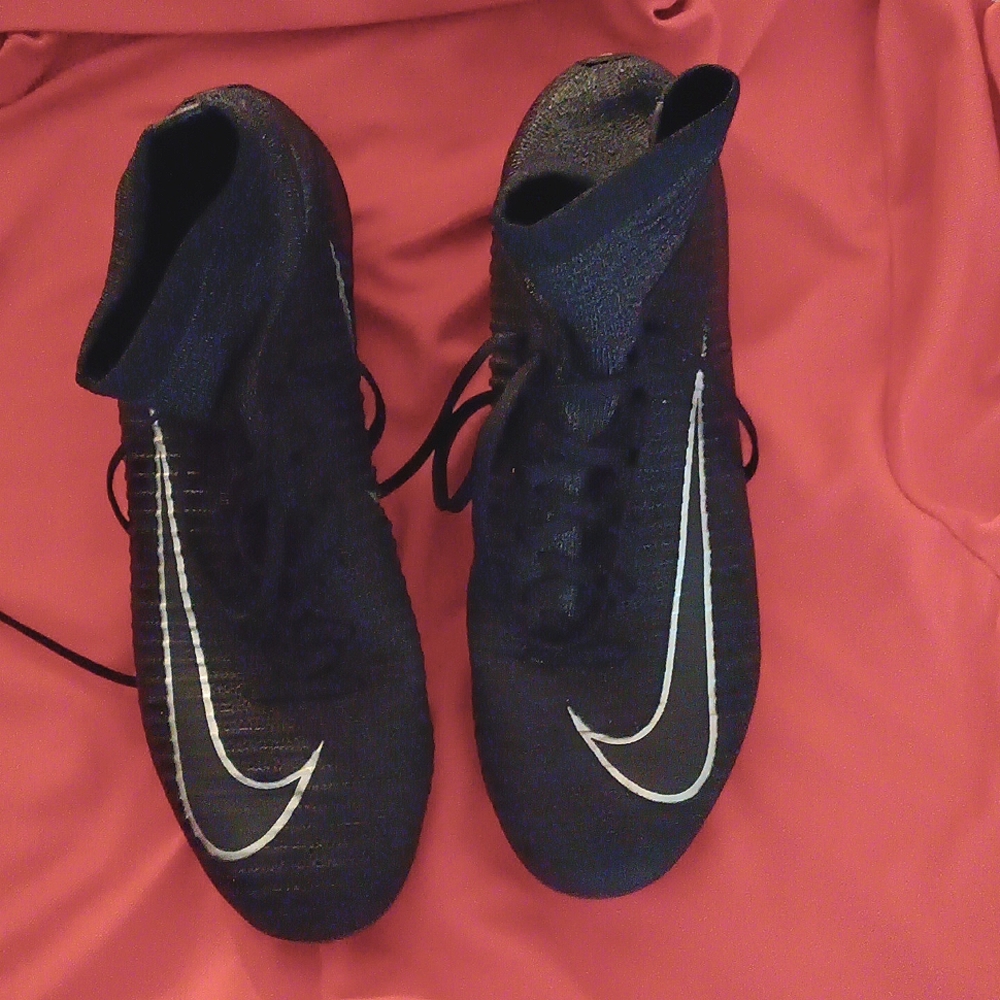 NIKE MERCURIAL SUPERFLY TECH CRAFT FG RARE US 9 SOCCER CLEATS BLACK 852509-001